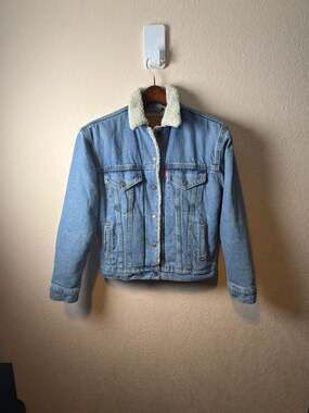 Levi's Type III Sherpa Lined Denim Trucker Jacket Men Size Small